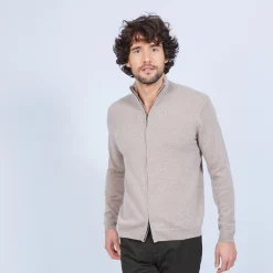 Montagut Cashmere zipper waistcoat without pockets - Marc Antoine