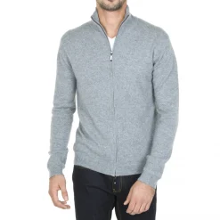 Montagut Cashmere zipper waistcoat without pockets - Marc Antoine