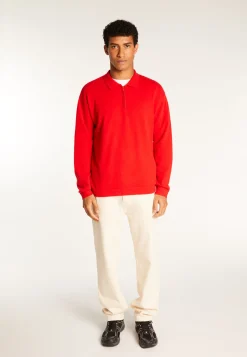 Montagut Cashmere Zip-Up Polo Shirt - Taylor