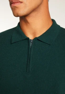 Montagut Cashmere Zip-Up Polo Shirt - Taylor