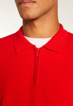 Montagut Cashmere Zip-Up Polo Shirt - Taylor