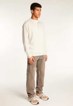 Montagut Cashmere Zip-Up Polo Shirt - Taylor