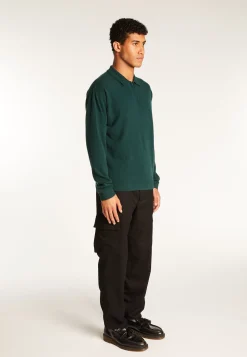 Montagut Cashmere Zip-Up Polo Shirt - Taylor
