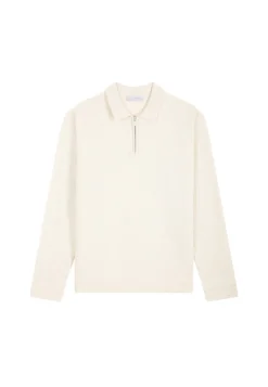 Montagut Cashmere Zip-Up Polo Shirt - Taylor