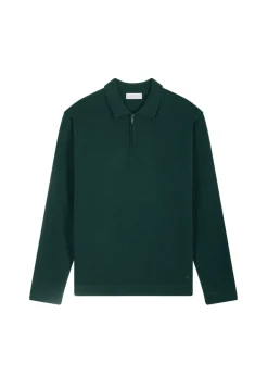 Montagut Cashmere Zip-Up Polo Shirt - Taylor