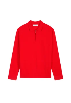 Montagut Cashmere Zip-Up Polo Shirt - Taylor
