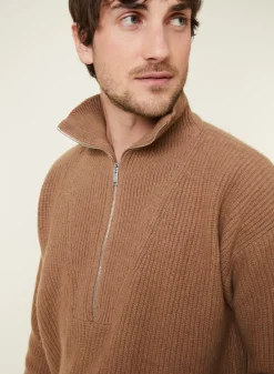 Montagut Cashmere-blend turtleneck sweater - French