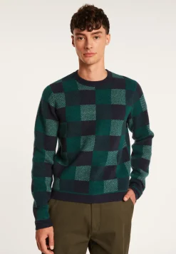 Montagut Checkered cashmere sweater - Amadeo