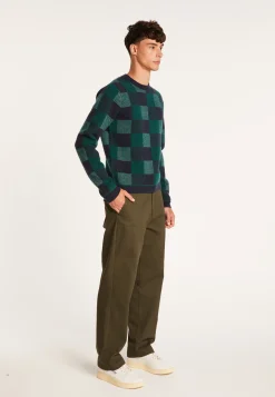 Montagut Checkered cashmere sweater - Amadeo