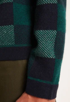 Montagut Checkered cashmere sweater - Amadeo