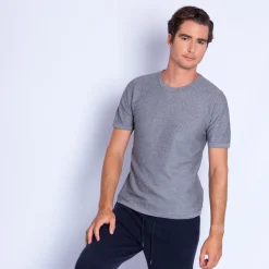 Montagut Cotton and cashmere round neck T-shirt - Hideo