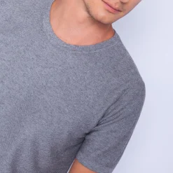 Montagut Cotton and cashmere round neck T-shirt - Hideo
