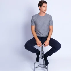 Montagut Cotton and cashmere round neck T-shirt - Hideo