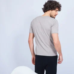 Montagut Cotton and cashmere T-shirt with Tunisian collar - Harumi
