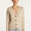 Montagut Cotton and linen cardigan - Naïs