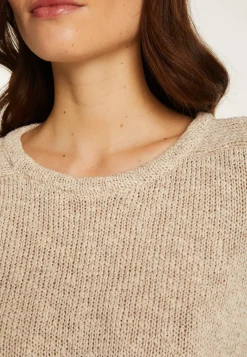 Montagut Cotton and linen crew neck sweater - Nicky