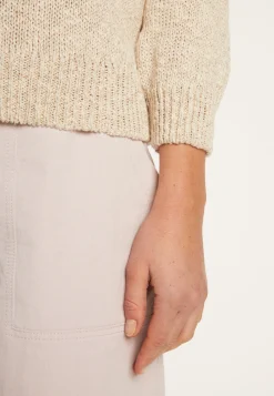 Montagut Cotton and linen crew neck sweater - Nicky