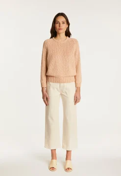 Montagut Cotton and linen crew neck sweater - Nicky