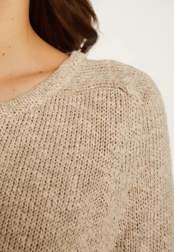Montagut Cotton and linen crew neck sweater - Nicky