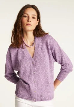 Montagut Cotton and linen V-neck cardigan - Thais