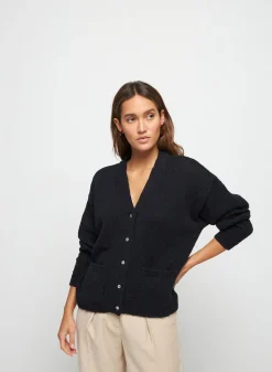 Montagut Cotton and linen V-neck cardigan - Thais