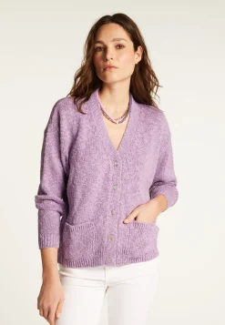 Montagut Cotton and linen V-neck cardigan - Thais