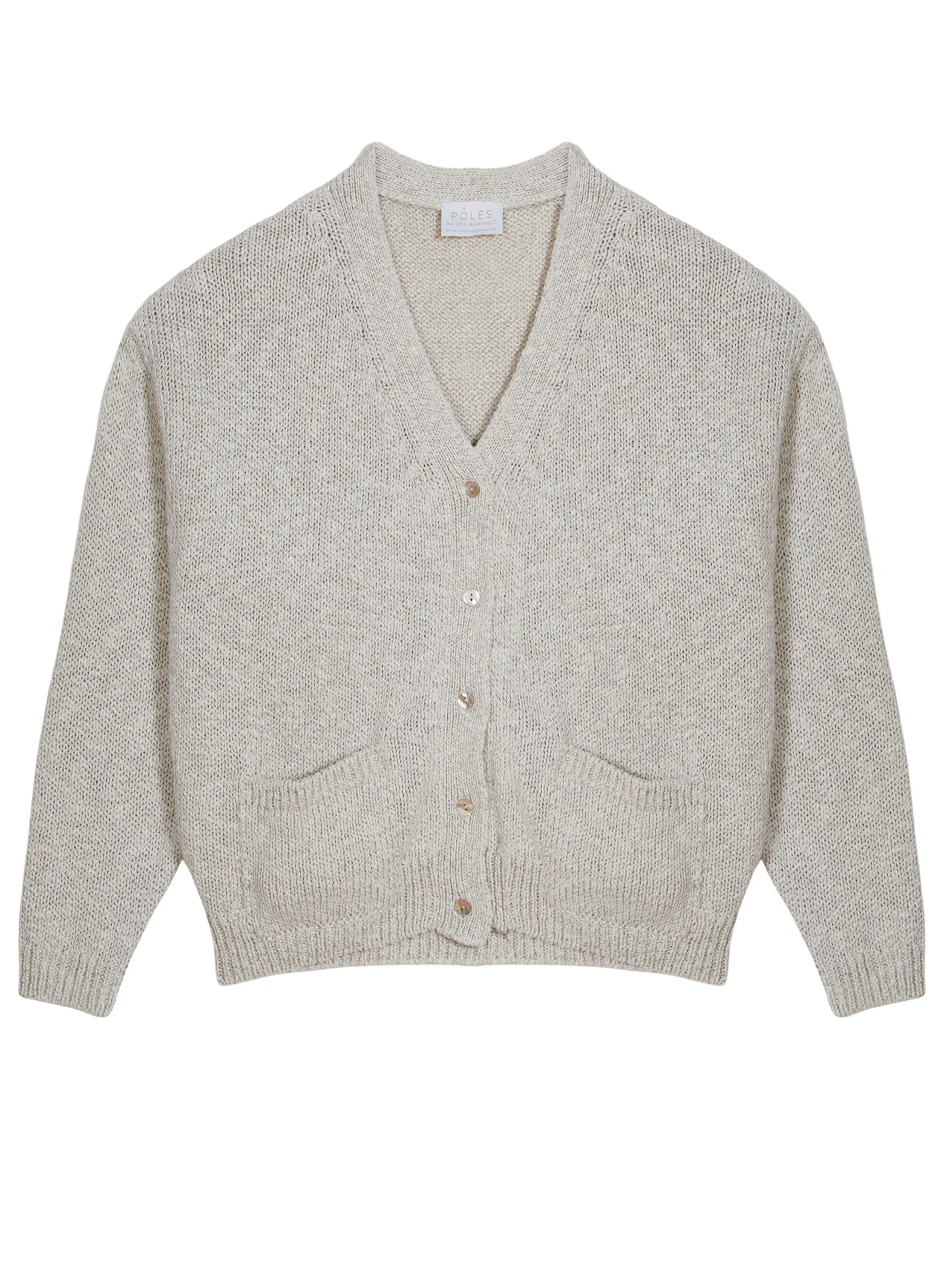 Montagut Cotton and linen V-neck cardigan - Thais