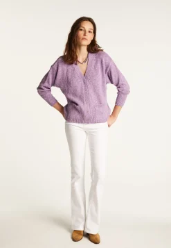 Montagut Cotton and linen V-neck cardigan - Thais