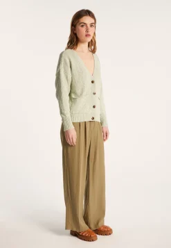 Montagut Cotton and linen V-neck cardigan - Nais