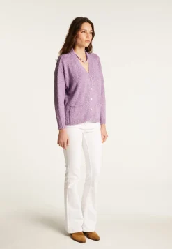 Montagut Cotton and linen V-neck cardigan - Thais