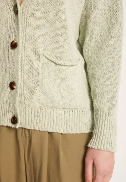 Montagut Cotton and linen V-neck cardigan - Nais