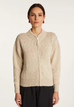 Montagut Cotton and linen zipped jacket - Flora