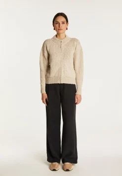 Montagut Cotton and linen zipped jacket - Flora