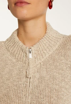 Montagut Cotton and linen zipped jacket - Flora
