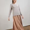 Montagut Cotton and wool silk round neck sweater - Benji
