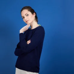 Montagut Cotton and wool silk round neck sweater - Benji