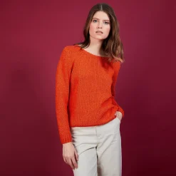 Montagut Cotton and wool silk round neck sweater - Benji