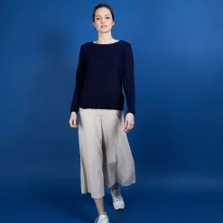 Montagut Cotton and wool silk round neck sweater - Benji