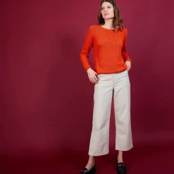 Montagut Cotton and wool silk round neck sweater - Benji