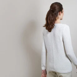Montagut Cotton and wool silk round neck sweater - Benji