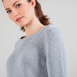 Montagut Cotton and wool silk round neck sweater - Benji