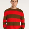 Montagut Cotton big stripes sweater - Rivage