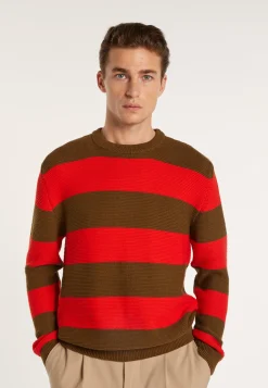 Montagut Cotton big stripes sweater - Rivage