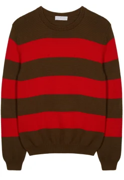 Montagut Cotton big stripes sweater - Rivage
