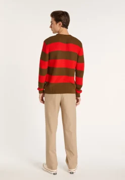 Montagut Cotton big stripes sweater - Rivage