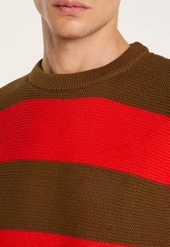 Montagut Cotton big stripes sweater - Rivage