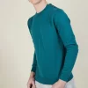 Montagut Cotton button shoulder sweater - Bonze