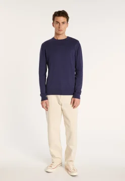 Montagut Cotton button shoulder sweater - Bonze
