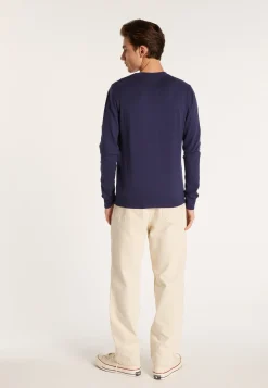 Montagut Cotton button shoulder sweater - Bonze