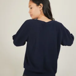 Montagut Cotton cashmere boat neck sweater - Felice